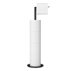 Schwarz Toilettenpapierhalter Stehend FüR Klopapier Aufbewahrung, PräMie Edelstahl Klopapierhalter Stehend ohne Bohren FüR Toilette Wasserdicht Wc Papier Halterung, Klorollenhalter Angebot bei HelloDeals