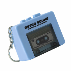 Miniatur Kassetten Player Schlüsselanhänger Retro Bandrekorder Mit Aufbauungen In Musikbox Und Aufnahmefähigkeit Für Accessoires Plastikschlüsselketten Retro blue Angebot bei HelloDeals