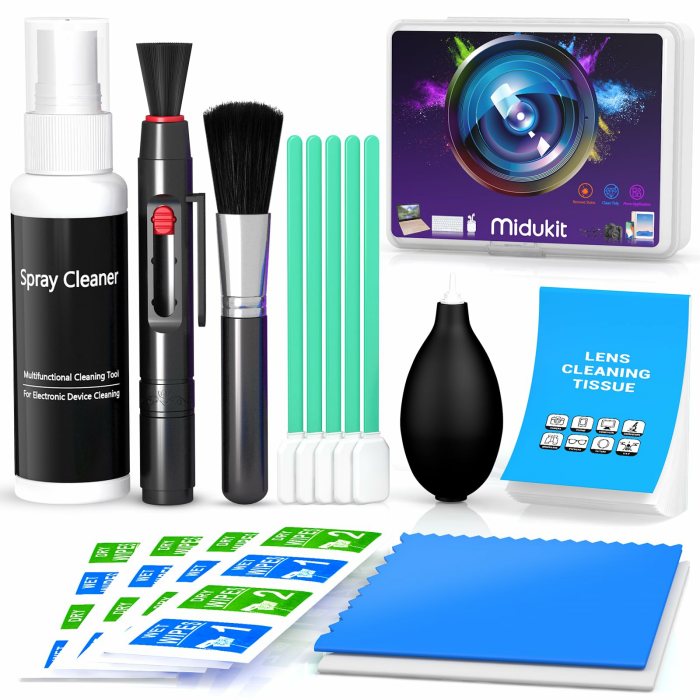Kamera Reinigungsset für Digitale Spiegelreflexkamera, Kompatibel mit Canon Sony Nikon Pentax, Kamera Objektiv Sensor Reinigungsset, Kamera Reinigung Zubehör, Camera Lens Cleaning Kit MDQJ-5 Angebot bei HelloDeals