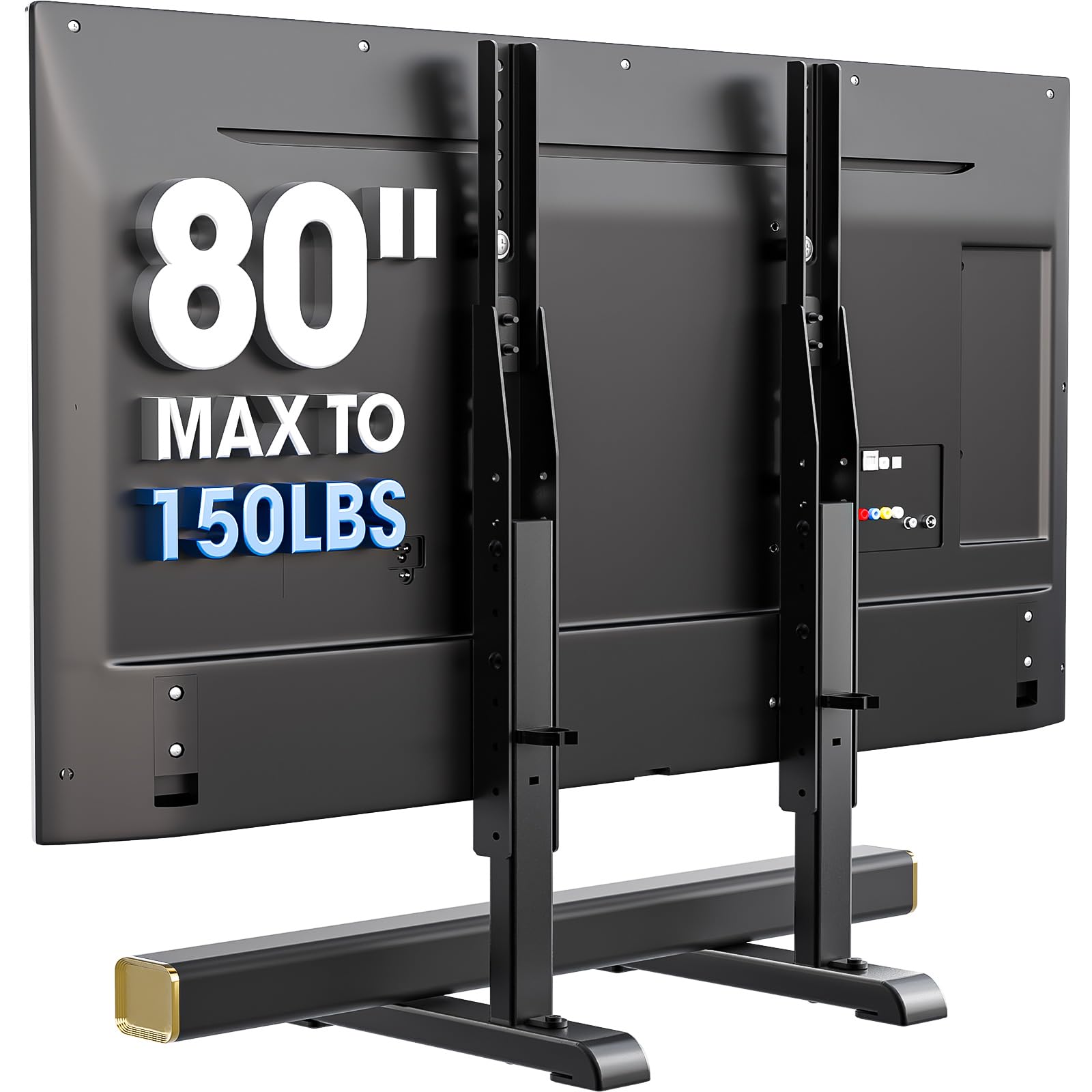 Universal Großer TV Ständer TV Standfuss Fernseher Standfüße Beine Höhenverstellbar für 24 zu 80 Zoll Fernseher Max. 50 KG VESA 800x500 mm HT10B-002 Angebot bei HelloDeals