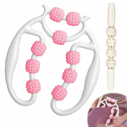 Beinmuskel Massagegerät, Massageroller Beine, Massagerolle mit Griff Bein, Fußmassageroller Fuß Igelball mit Griff Bein für Bein, Fuß, Armmassage Angebot bei HelloDeals