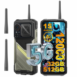 HOTWAV Hyper 8 Ultra Outdoor Handy 5G mit Walkie-Talkie - 6.8" 2K FHD+ 120Hz Outdoor Smartphone, 32GB+512GB/2TB Android 15 12000mAh 55W Schnellladung, 125dB Lautsprecher & KI-Foto, WiFi 6/GPS/OTG/NFC Angebot bei HelloDeals