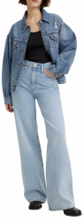 Levi's Damen Ribcage Wide Leg Jeans 27W / 34L Far And Wide Angebot bei HelloDeals