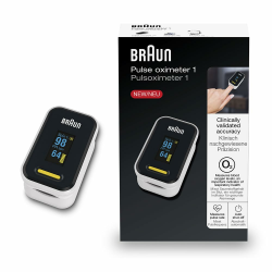 Braun Pulsoximeter 1 – Präzises Blutsauerstoff- & Puls-Messgerät | Einfache Anwendung zu Hause | Für COPD, Lungenentzündung, Schlafapnoe & Sport | Modell YK-81CEU (Verpackung kann variieren) Angebot bei HelloDeals
