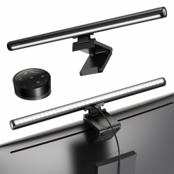 Douxlife LED Monitor Light Bar mit Hintergrundbeleuchtung, USB Bürolampe mit Touch Control & Fernbedienung, 42cm Stufenlos Dimmbare Helligkeit/Farbtemperatur, Screenbar Bildschirm Lampe für PC Schwarz Angebot bei HelloDeals