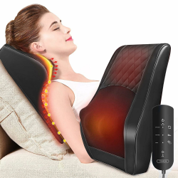 Massagegerät, Nackenmassagegerät mit Wärme, Shiatsu Massagegeräte 3D Knet Rückenmassagegerät, Muskelschmerzlinderung für Nacken, Rücken, Beine, Geschenke für Männer, Frauen, Mama, Papa Schwarzes Angebot bei HelloDeals