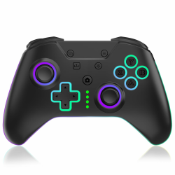SWCTIM Xbox Controller Wireless für Xbox One, Xbox Series X/S, Xbox One X/S,2.4GHz RGB LED Licht Wireless Controller mit 3.5mm Kopfhörerbuchse,Schwarz Angebot bei HelloDeals