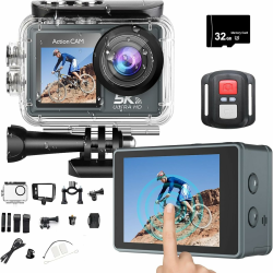 Matrodiven Unterwasserkamera, Bildstabilisierungstechnologie, Ultraweitwinkelobjektiv, Wasserdicht, Drahtlose Fernbedienung Angebot bei HelloDeals