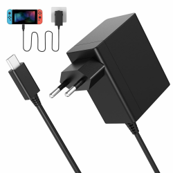 39W Netzteil für Switch/NS Switch, 15V 2.6A Typ C Schnelllades Ladegerät für Switch/Switch Lite/Switch Dock/Switch OLED/Switch Pro Controller Unterstützt TV-Modus Switch 39w Angebot bei HelloDeals