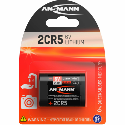 ANSMANN Lithium Batterie 2CR5 / 6V Li Fotobatterie mit Langer Haltbarkeit/Unempfindlich gegen Extremtemperaturen/Ideal für Kameras, LED-Taschenlampen, Sensor-Wasserhahn, und vieles mehr Angebot bei HelloDeals