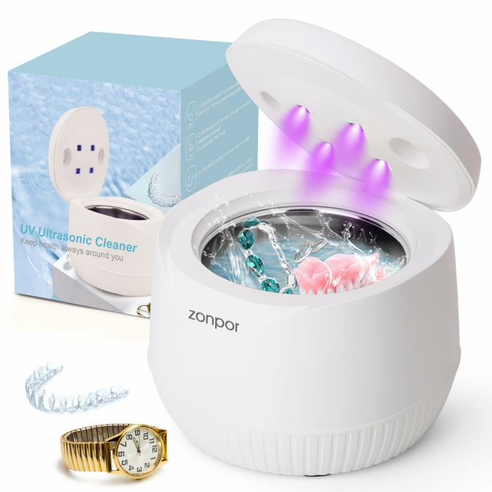 Ultraschallreinigungsgerät, UV Ultraschallreiniger für Dental Pod, Zahnersatz, Aligner, Retainer, Whitening Trays, Zahnschiene Angebot bei HelloDeals