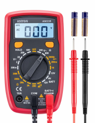 AstroAI Digital Multimeter voltmeter strommessgerät Tester Messung von AC/DC Spannung, DC Strom, Widerstand, Diode, Kontinuität Messinstrument mit großes LCD-Anzeige und Hintergrundbeleuchtung,Schwarz Angebot bei HelloDeals