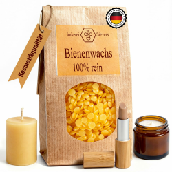 Bienenwachs Pastillen für Kosmetik, Kerzen & Wachspapier - Naturrein aus Deutschland - Ideal als Kerzenwachs zum gießen, für Seife & Holzpflege - 250g Wachs Granulat Beeswax Candle Wax - Nordbienchen 250 g (1er Pack) Angebot bei HelloDeals