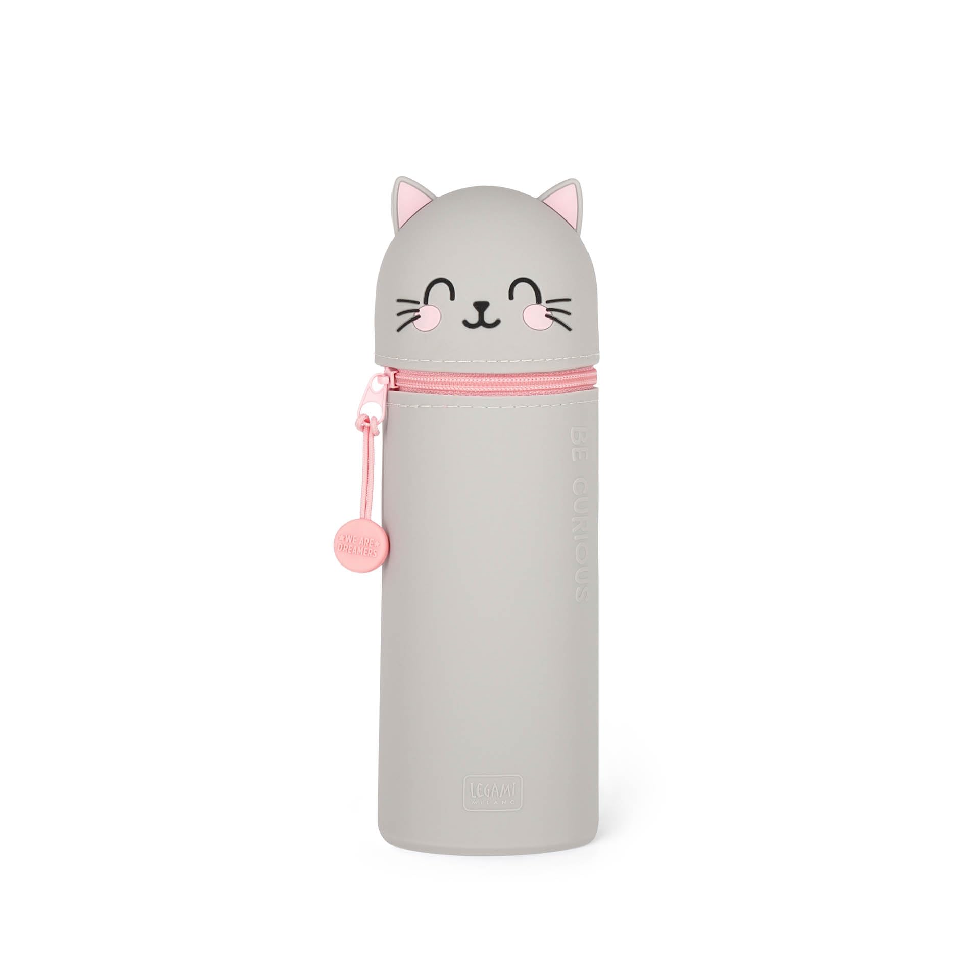Legami - Kawaii 2-in-1 Schulmäppchen aus weichem Silikon, Tischstifthalter, Reißverschluss, Buntstifte, Marker KITTY Angebot bei HelloDeals