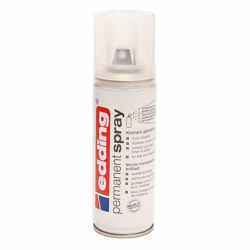 edding 5200 Permanentspray Klarlack - transparent glänzend - 200 ml - Acryllack für ein glänzendes Finish - zum Fixieren und Schützen der Lackierung - Klarlack Spray Klarlack glänzend Angebot bei HelloDeals