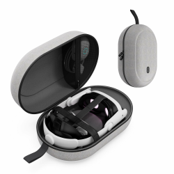 Syntech Groß Tragetasche Kompatibel mit Meta Quest 3S/Oculus Quest 3/2/Pro/Pico 4 Zubehör VR Headset mit Elite Strap, Touch Controllern und anderem, Hohe Kapazität für Lagerung und Reisen(Grau) Grau L Angebot bei HelloDeals