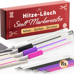 Lange & König® Hitze-Stoffmarker Set für Nähen & Quilten [900m Schreiblänge] - Nähzubehör Zubehör Schneiderkreide Alternative Nähmaschinen Zubehör Nähen & Stoffe Nähzeug Sewing Accessories Angebot bei HelloDeals