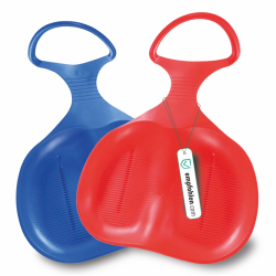 2er Set Po-Rutscher Schlitten mit Griff Poporutscher Rodel Bob Schneerutscher für Kinder & Erwachsene; Ultraleicht Rutschteller Bobscheibe Snow Bob 2 Stück: Rot & Blau Angebot bei HelloDeals