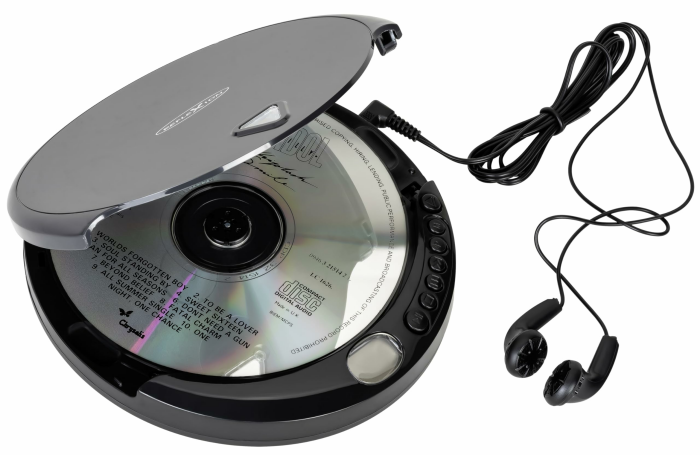 PCD400 tragbarer CD-Player, Wiedergabe von CD, CD-R, CD-RW inkl. Ohrhörer + Netzbetrieb möglich Angebot bei HelloDeals