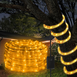 Ikodm LED Lichterschlauch Aussen 50m, 1200 LEDs Lichtschlauch mit Timer & 8 Modi, Lichterschlauch Außen wasserfest Warmweiß, LED Lichtschlauch für Garten Fest Weihnachten Hochzeit Warmweiß 50m Angebot bei HelloDeals
