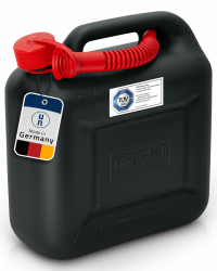 hünersdorff Kraftstoff-Kanister 812800 STANDARD 10l für Benzin, Diesel und andere Gefahrgüter, UN-Zulassung, made in Germany, TÜV-geprüfter Produktion, schwarz 10 Liter schwarz Angebot bei HelloDeals