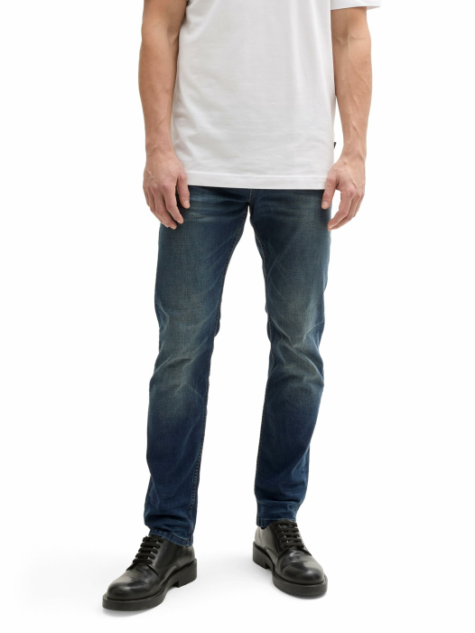 TOM TAILOR Denim Men's Piers Slim Jeans 31W / 30L 10282 - Dark Stone Wash Denim Angebot bei HelloDeals