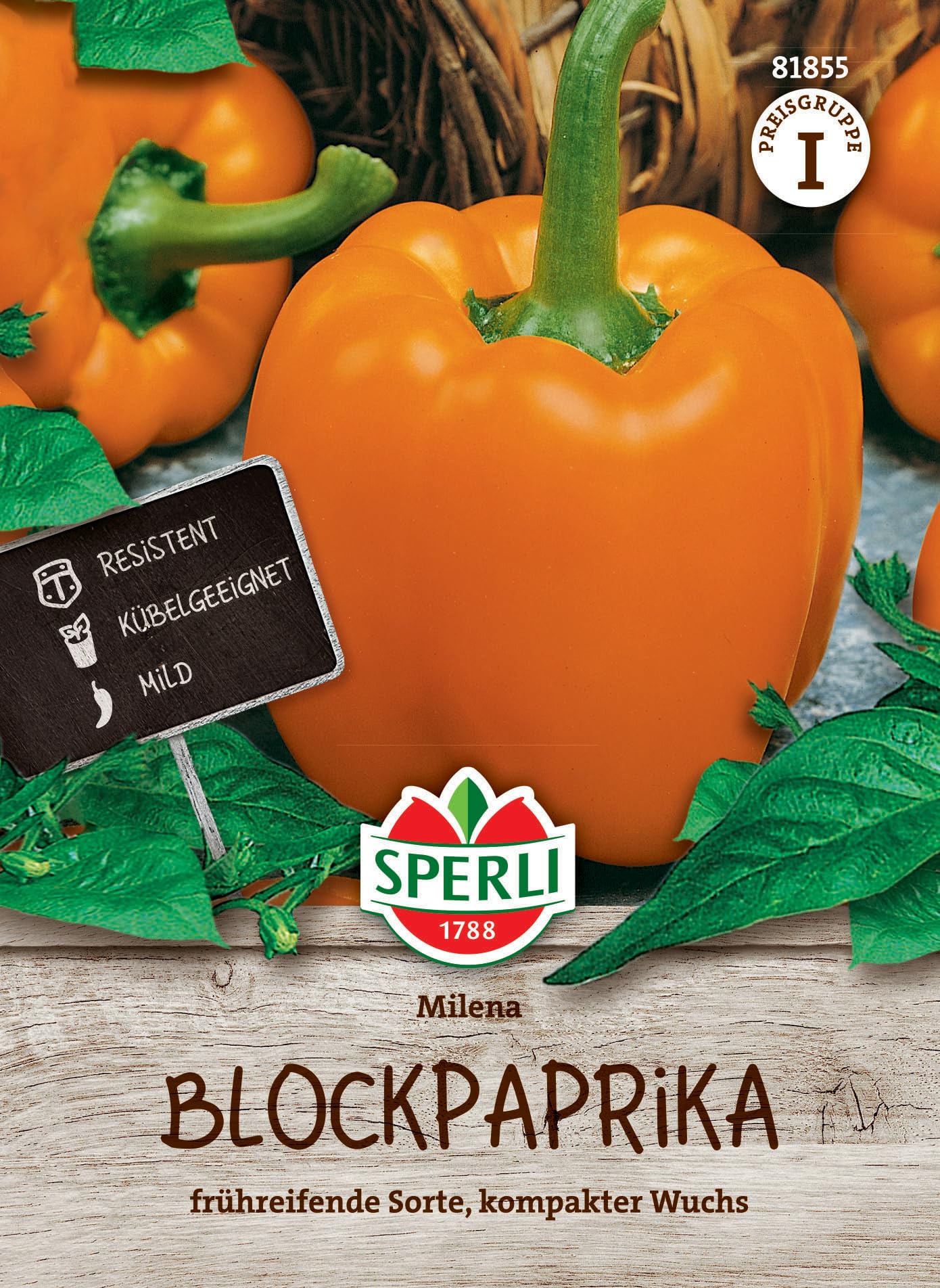 Sperli Blockpaprikasamen Milena, F1 81855 - frühreifende Sorte - kompakter Wuchs - Inhalt für 6 Pflanzen - Gemüsesamen, Samen Gemüse, Saatgut, Gemüsepflanzen Blockpaprika Milena, F1 Angebot bei HelloDeals