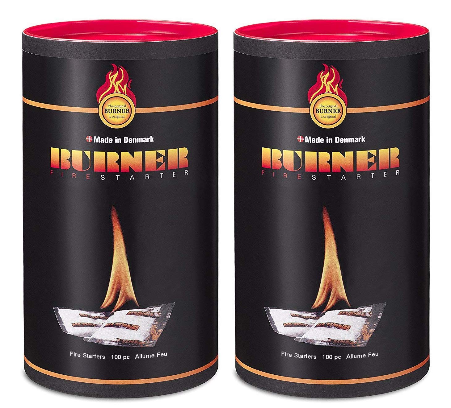 Burner kaminanzünder 200er dose - Die Original Kamin Anzünder für Kamine, Kaminöfen, Offene Feuer, Grill, Zündbeutel - Firelighter Angebot bei HelloDeals