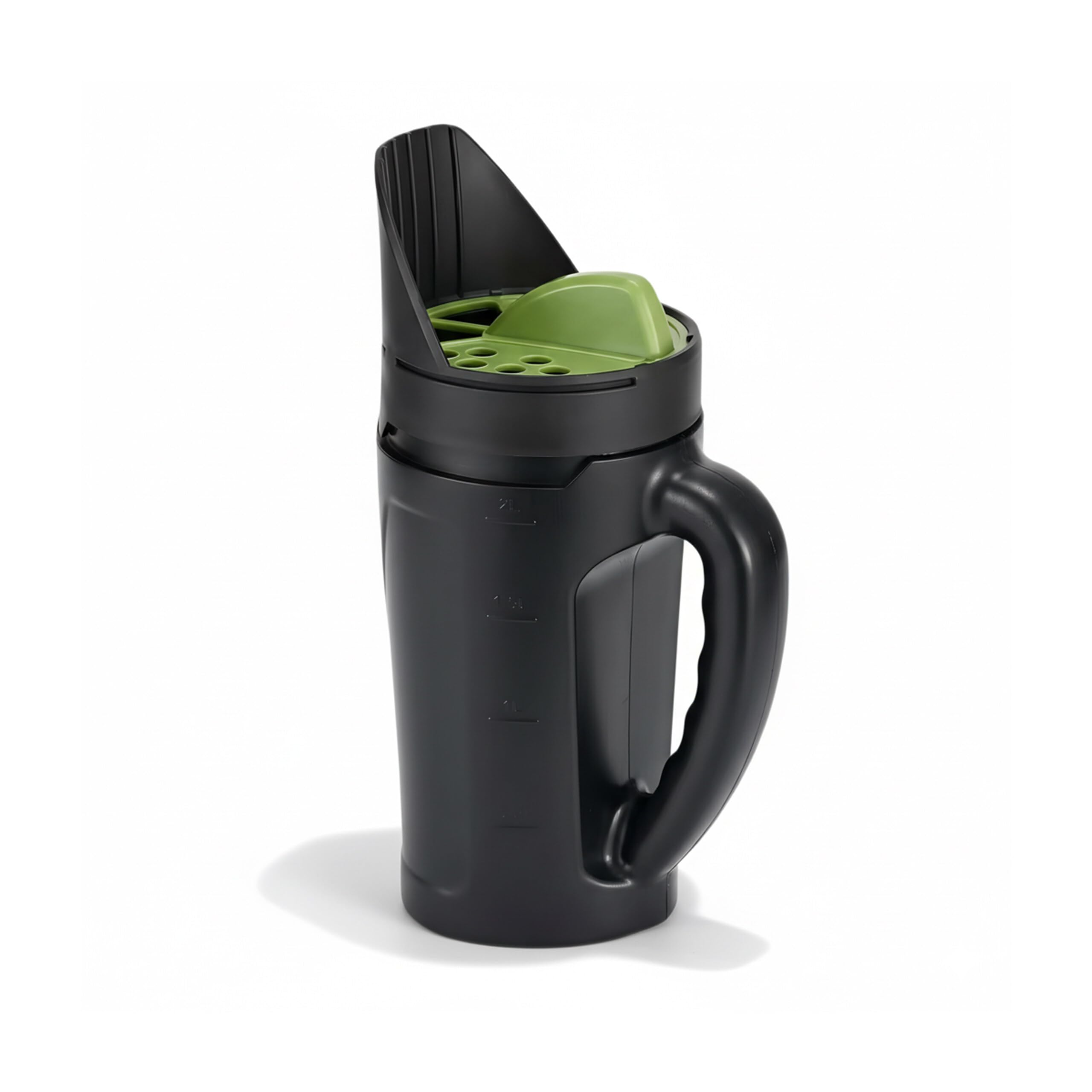 Relaxdays Handstreuer, für 2,5 l Streugut, 3-stufig einstellbare Streumenge 6–30 mm, Saat, Dünger & Salz, schwarz/grün Angebot bei HelloDeals