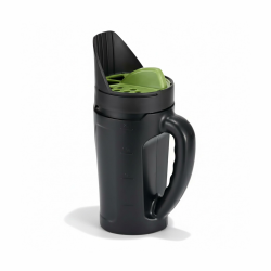 Relaxdays Handstreuer, für 2,5 l Streugut, 3-stufig einstellbare Streumenge 6–30 mm, Saat, Dünger & Salz, schwarz/grün Angebot bei HelloDeals