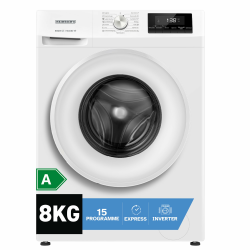Heinrich´s Waschmaschine, 8kg, 15 Programme, 1400 U/min., Aqua-Stop, LED-Display, inkl. Timer, mit Kindersicherung, langlebiger Inverter Motor, Energieeffizienzklasse A, weiß 8 KG Weiß Angebot bei HelloDeals