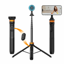 K&F Concept MS19 Magnet Selfie Stick,162CM Handystativ mit Abnehmbarer Fernbedienung, Stativ für Smartphone, Mini-Stativ Kompatibel mit iPhone 17/16/15/14/13, Magnetischer Ring ausgestattet Angebot bei HelloDeals