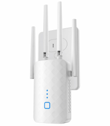 WLAN Verstärker, 1200Mbit/s WLAN Repeater mit 4*180° Schwenkbare Antenne Dualband 2,4GHz+5GHz WiFi Repeater mit WPS | 1200 Mbit/s | Mit LAN/WAN Port| Einfache Einrichtung | Kompatibel 99% WLAN Geräten White Angebot bei HelloDeals