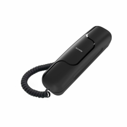 ALCATEL T06 - Schnurgebundenes Festnetztelefon - Ultra-kompaktes Design - Wandmontage - Wahlwiederholungstaste - Hörgerätekompatibel - Klingeltonlautstärkeregler- Schwarz Angebot bei HelloDeals