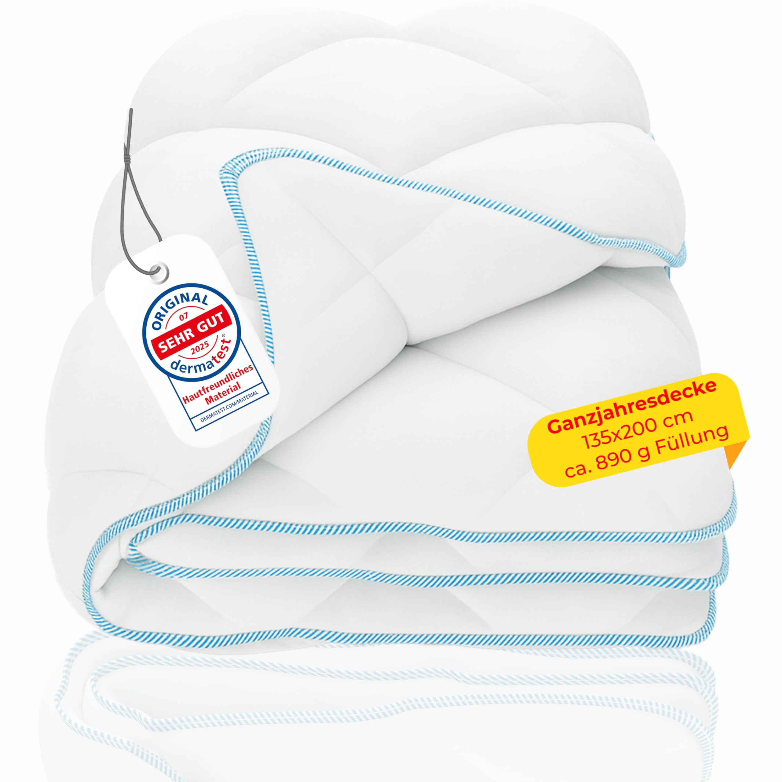 Bettdecke 135x200 - [SEHR weiches Mikrofaser & Atmungsaktiv] - Ganzjahresdecke 135 x 200 cm - [Pflegeleicht bis 95° Waschbar] - Steppdecke 135x200 Ganzjahr ohne Bezug Ganzjahr 135x200 Angebot bei HelloDeals