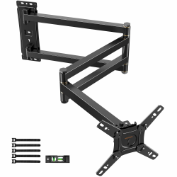 TV Wandhalterung mit 1036mm Langem Arm WHYFONE 180° Drehung Fernseher Wandhalterung Schwenkbar Ecke TV Halterung für 13-43 Zoll Flach & Curved Fernseher oder Monitor bis 25kg, max. VESA 200x200mm 200*200mm Angebot bei HelloDeals