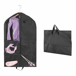 Kinder-Kleidungstasche mit 5 Taschen,Faltbare Kinder Kleidersack Kurz Kleidungs Hängeabdeckung für einfache Organisation für Tänzer,Aufführungen,Wettbewerbe,Schönheitswettbewerbe,Reisen und mehr Schwarz Angebot bei HelloDeals