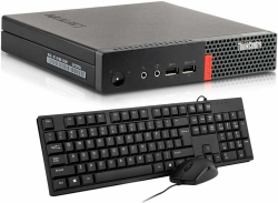Lenovo ThinkCentre M910q Mini Desktop Computer PC, Intel Core i5-6500, 8 GB RAM, 256 GB SSD, US QWERTY Tastatur, WiFi, Bluetooth, Windows 11 Pro (Generalüberholt) Angebot bei HelloDeals