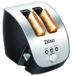 Edelstahl Toaster | 2 Scheiben | Design | Schräg | Toastautomat | Röstautomat | 1000 Watt | Edelstahl-Gehäuse | Stufenlos einstellbar | INOX-Design Angebot bei HelloDeals