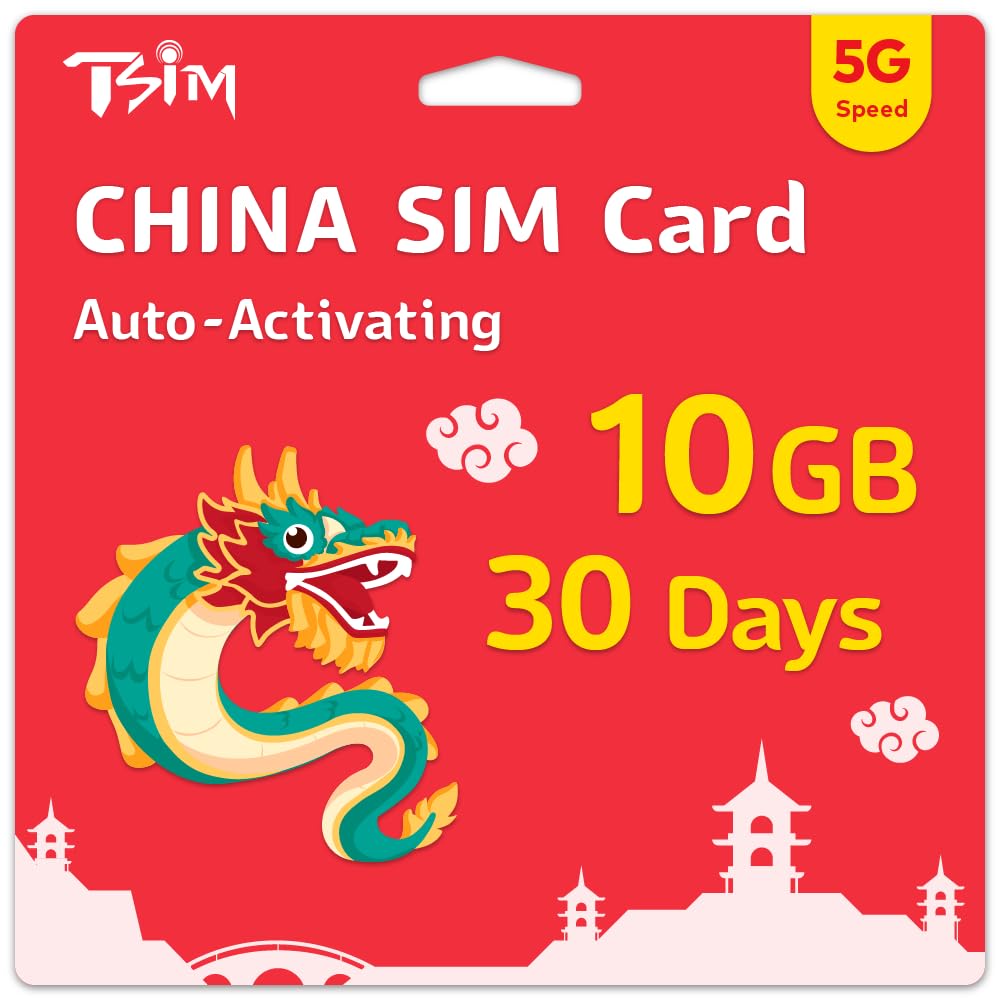 China-SIM-Karte 30 Tage | 10 GB High-Speed-Daten | automatische Aktivierung | Hotspot-Sharing erlaubt | Unterstützt Google, Facebook, Whats App und mehr. Nur Daten, keine Sprache. China SIM | 30 Day 10GB Angebot bei HelloDeals