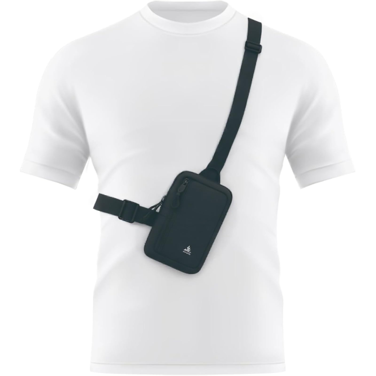 Crossbody Sling Bag Herren – Wasserdichte Brusttasche Umhängetasche für Männer, Leichte Kleine Schultertasche für Reisen, Freizeit & Alltag Schwarz Angebot bei HelloDeals