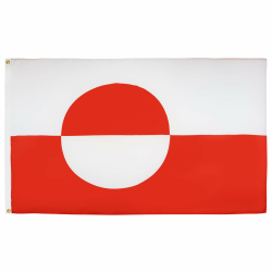 AZ FLAG - Flagge Grönland - 150x90 cm - Grönländische Fahne 100% Polyester mit Messing-Ösen - 110g Grönland 150x90 cm Angebot bei HelloDeals