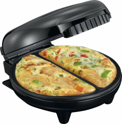 MELISSA 16250086 Omlett Maker Kontaktgrill-750 Watt Omeletts schnell, einfach und ohne Anhaften zubereiten, schwarz Omelett Maker Schwarz Angebot bei HelloDeals