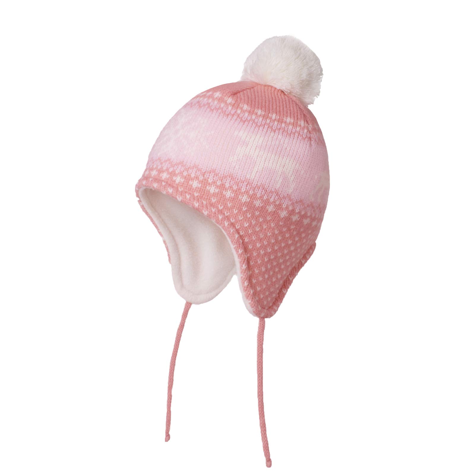 YAMEE Kinder Mütze Baby Warm Wintermütze Jungen Mädchen Kleinkind Earflap Beanie Strickmütze Warm Herbst Wintermütze Cap Schädelkappe mit Ohrenschützer(0-5 Jahre alt) 2-5 Jahre 202016*Rosa Angebot bei HelloDeals