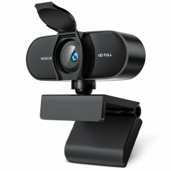 OFFCUP Full HD Webcam, 1080P Webcam mit Mics Geräuschunterdrückung, USB Webcam Autofokus Streaming Kamera für PC Laptop für Live-Streaming Videoanruf Konferenz Online-Unterricht Spiel Angebot bei HelloDeals