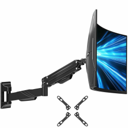 ELIVED Monitor Wandhalterung für Max. 43 Zoll Ultrawide Bildschirme bis zu 15kg, VESA 75/100/200mm, Heavy Duty Monitor Halterung Wand, Höhenverstellbar Gasdruckfeder Monitor arm EV3421B Angebot bei HelloDeals