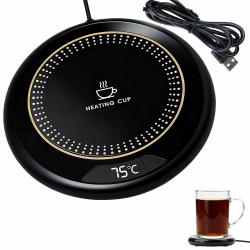 Kaffeetassenwärmer USB, Tassenwärmer mit 3 Temperaturstufen, Smart Automatischer Abschaltung, Energiesparender Teewärmer & Getränkewärmer für Büro und Zuhause Angebot bei HelloDeals
