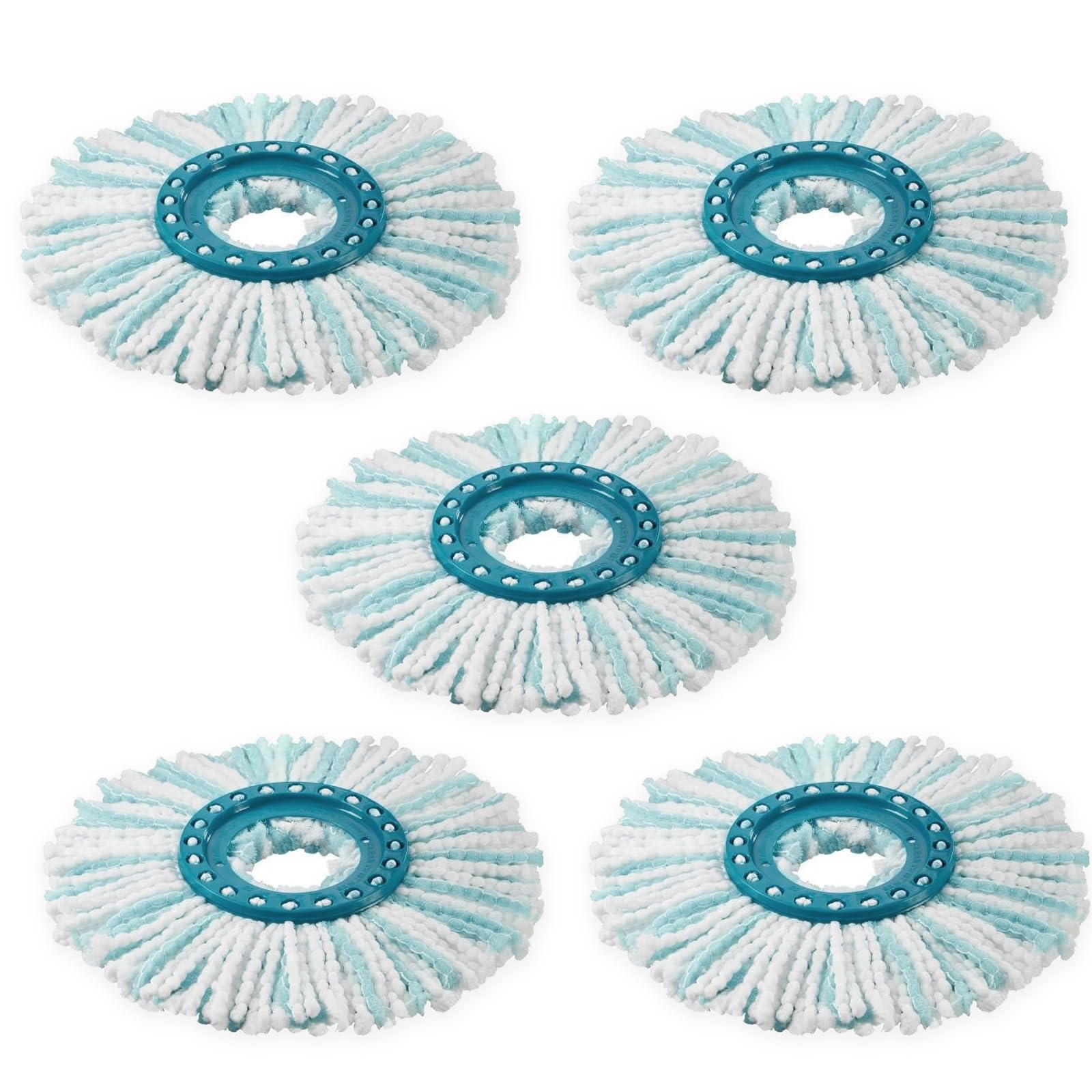 5 Stück Ersatzkopf für Leifheit Clean Twist Disc Mop Micro Set,2-Faser-System für Leifheit Clean Twist M Wischmopp Rund Bodenwischer Ersatzteile, für alle Bodenarten Schmutzaufnahme Angebot bei HelloDeals