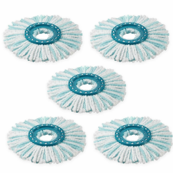 5 Stück Ersatzkopf für Leifheit Clean Twist Disc Mop Micro Set,2-Faser-System für Leifheit Clean Twist M Wischmopp Rund Bodenwischer Ersatzteile, für alle Bodenarten Schmutzaufnahme Angebot bei HelloDeals