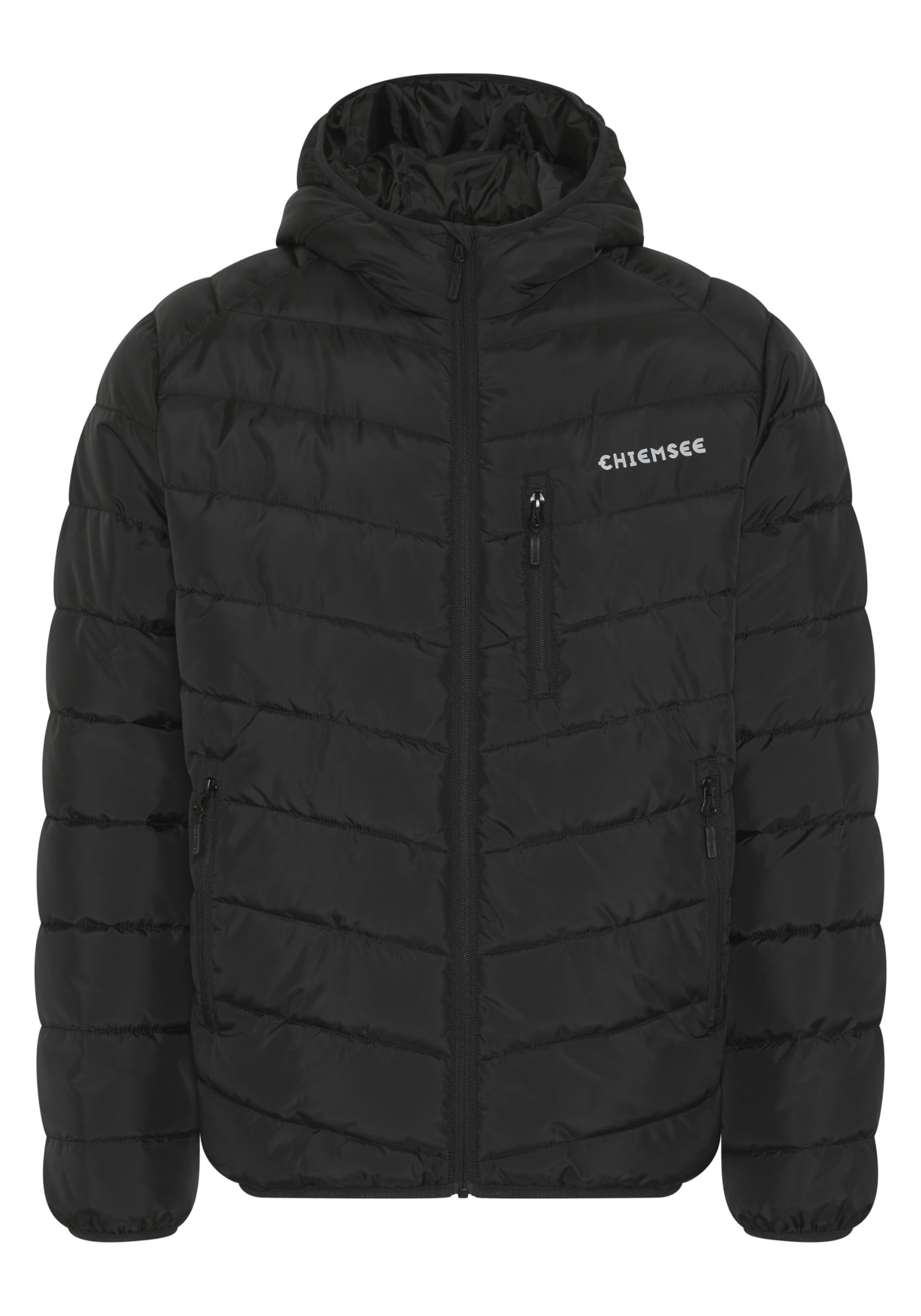 Chiemsee Steppjacke Herren I Regular Fit Herren Steppjacke Logo, Kapuze, Seiten- und Brusttasche I Vegane Herbstjacke Herren ohne Daunen, praktisch mit Zipper I 2 Farben, Größe S-3XL 3XL 19-3911 Black Beauty Angebot bei HelloDeals